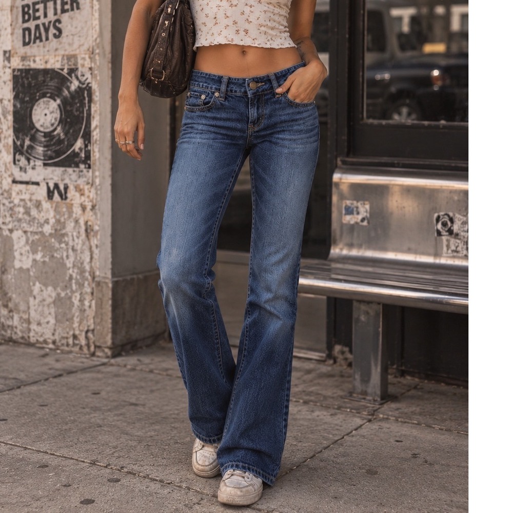 American Eagle Favorite Boyfriend Low Rise Stretch Jeans Womens 0 Short Blue